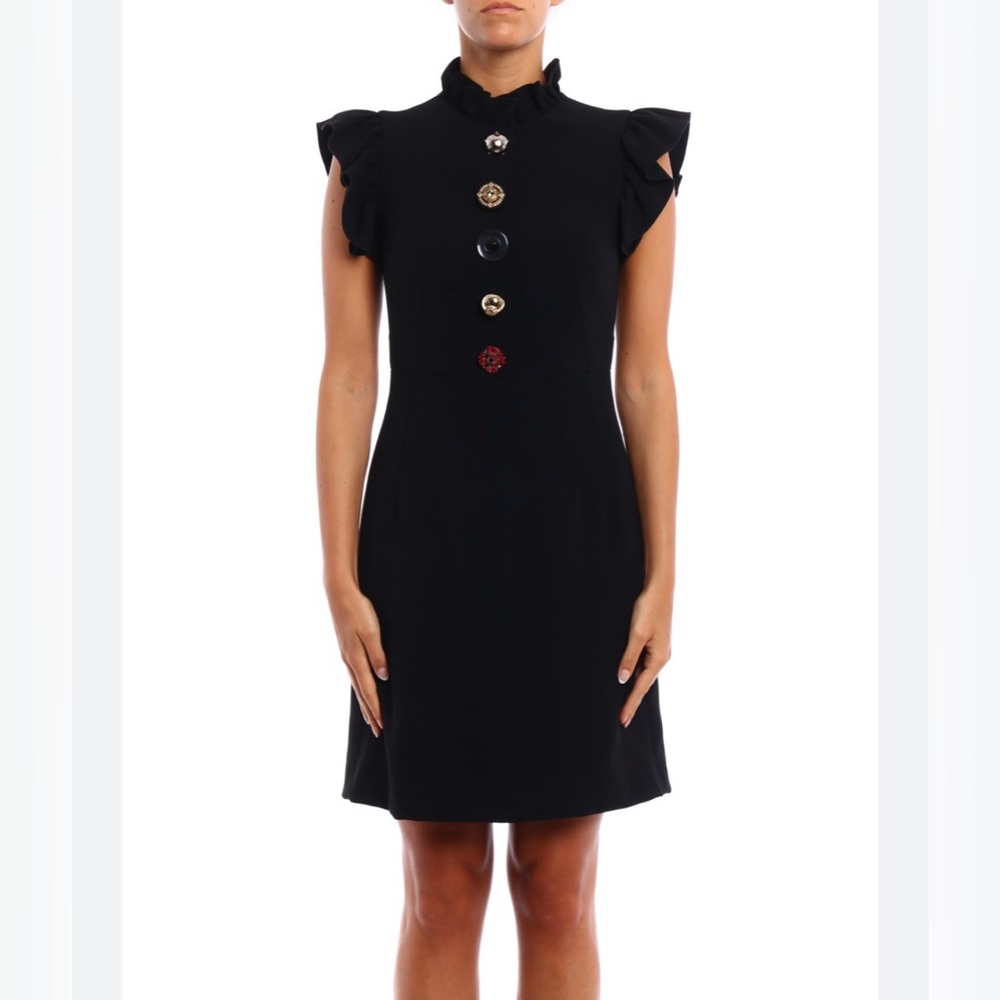 😍❤️❤️Dolce & Gabbana  silk jewel buttons  cady mini dress